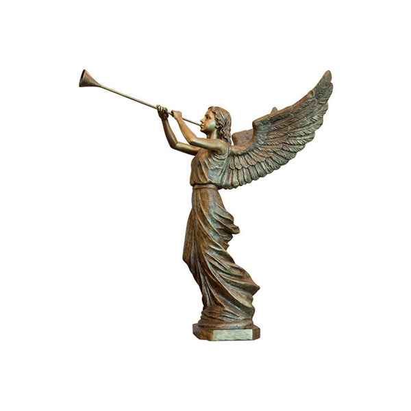 Angle Trumpeting Statue Right - Global Bronze
