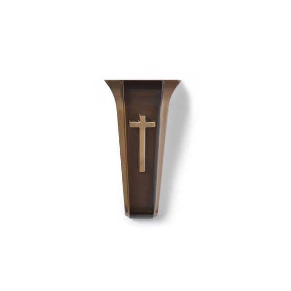 Franciscan Vase w/ Cross - Global Bronze