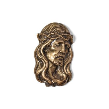 Christ With Crown of Thorns Emblem, Die Cast (Left & Right)