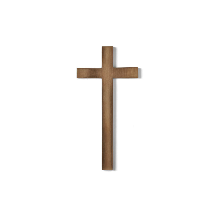 Latin Cross Emblem – Deep Bronze