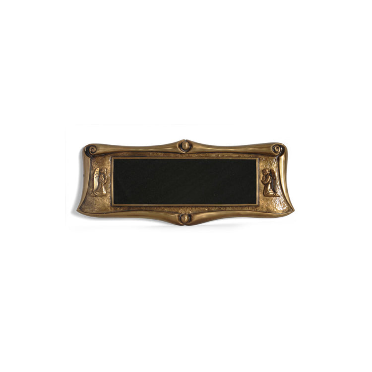 Classic Scroll EZ-Plaque, Double Crypt
