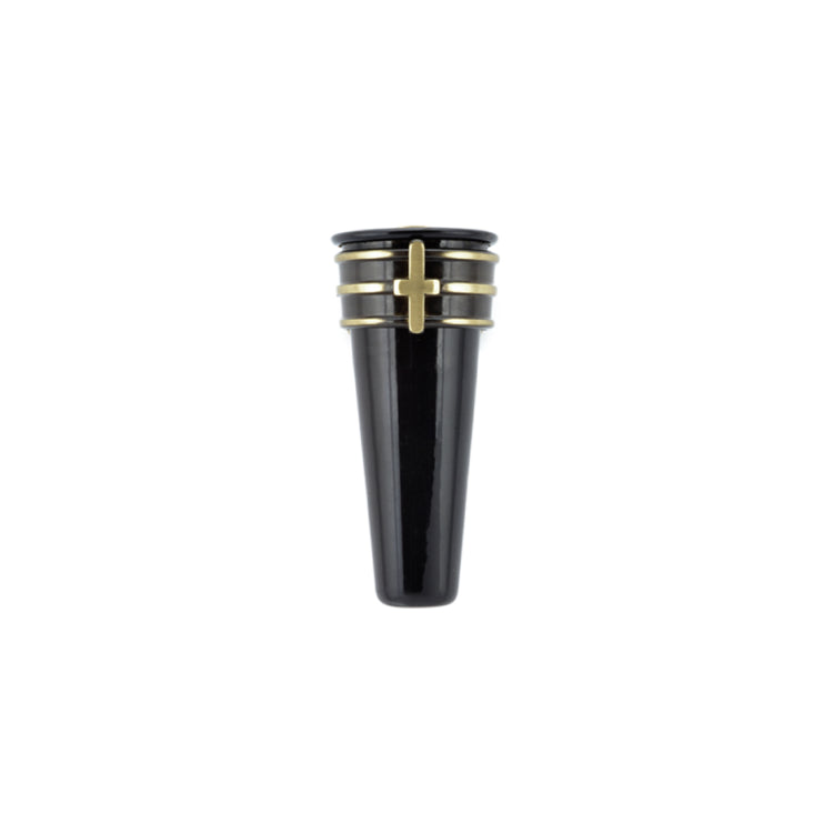 Bronze Ring Vase with Cross & Frascio Finish