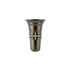Bronze Ring Vase with Cross & Frascio Finish