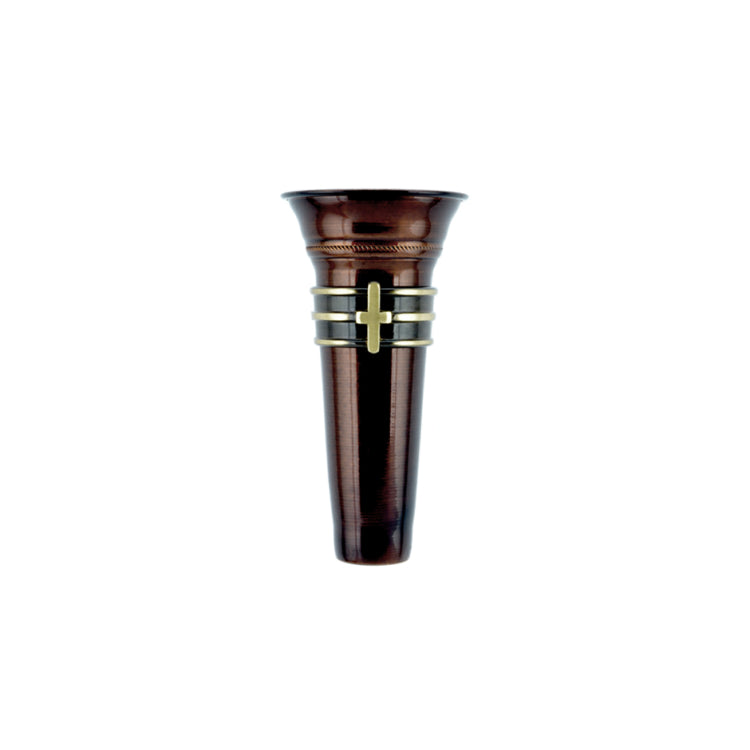 Bronze Ring Vase with Cross & Frascio Finish