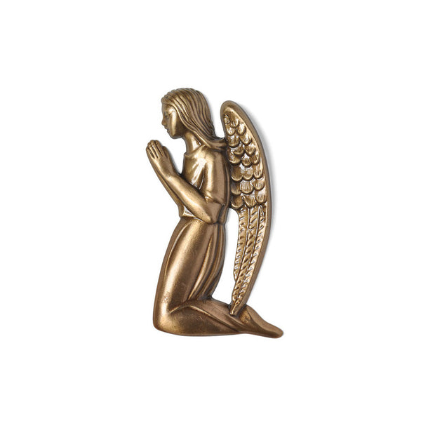 Angel Kneeling Emblem Right - Global Bronze