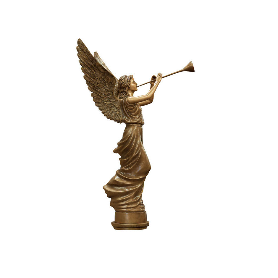 Angel Trumpeting Statue Left - Global Bronze