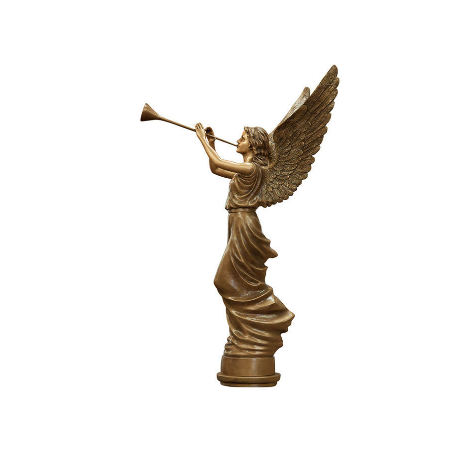 Angel Trumpeting Statue Right - Global Bronze
