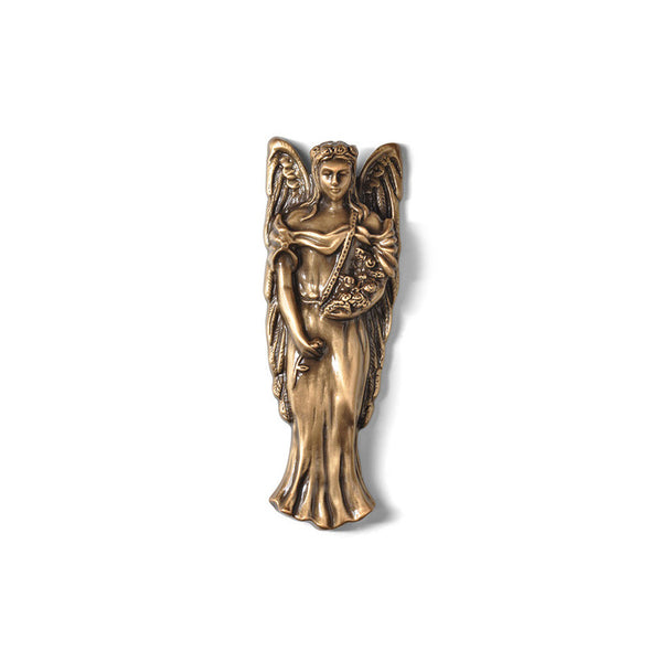 Angel With Flowers Emblem - Global Bronze
