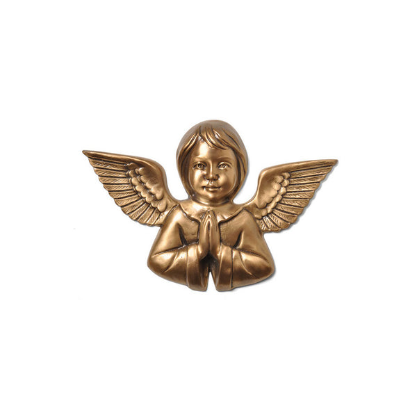 Cherub Praying Emblem - Global Bronze