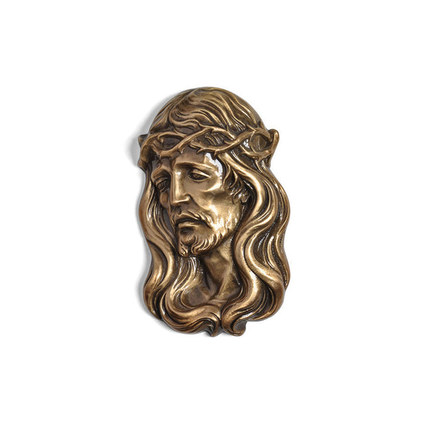 Christ With Crown of Thorns Emblem Right - Global Bronze