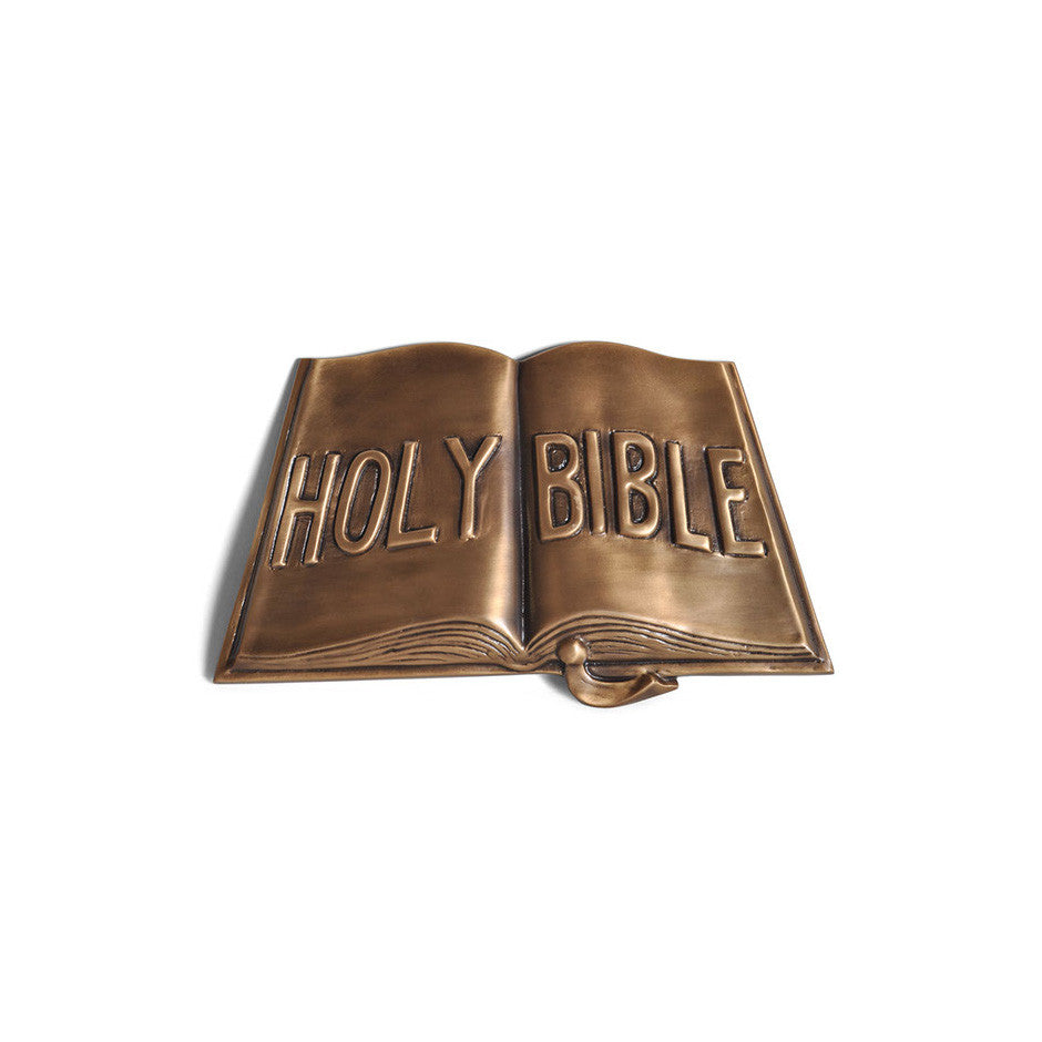 Holy Bible Emblem - Global Bronze