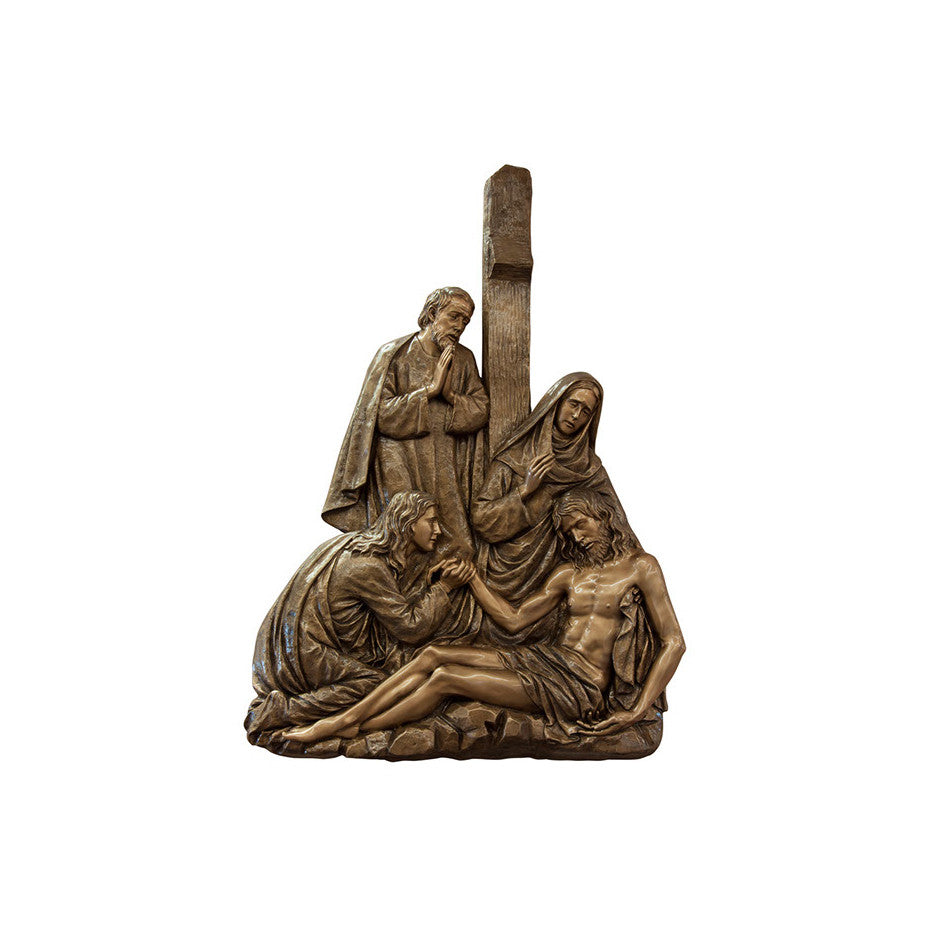 Life of Christ Relief - Christ's Body is Taken Down from the Cross - Global Bronze