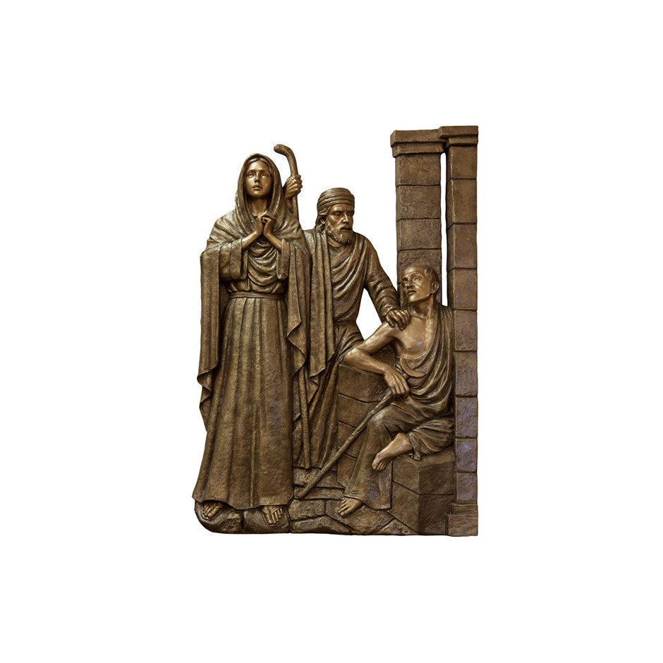 Life of Christ Relief - Jesus is Lost in Temple - Global Bronze