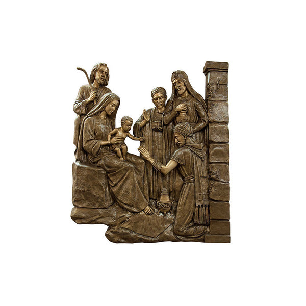Life of Jesus Relief - Adoration of the Magi - Global Bronze