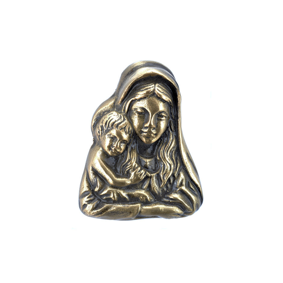 Madonna & Child Emblem - Global Bronze