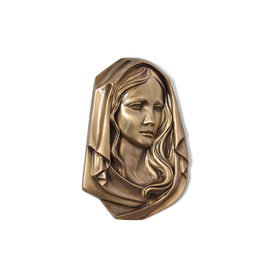 Madonna Head Emblem Left - Global Bronze