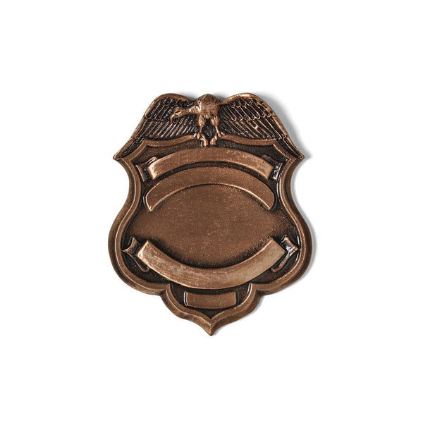 Police Badge Emblem - Global Bronze