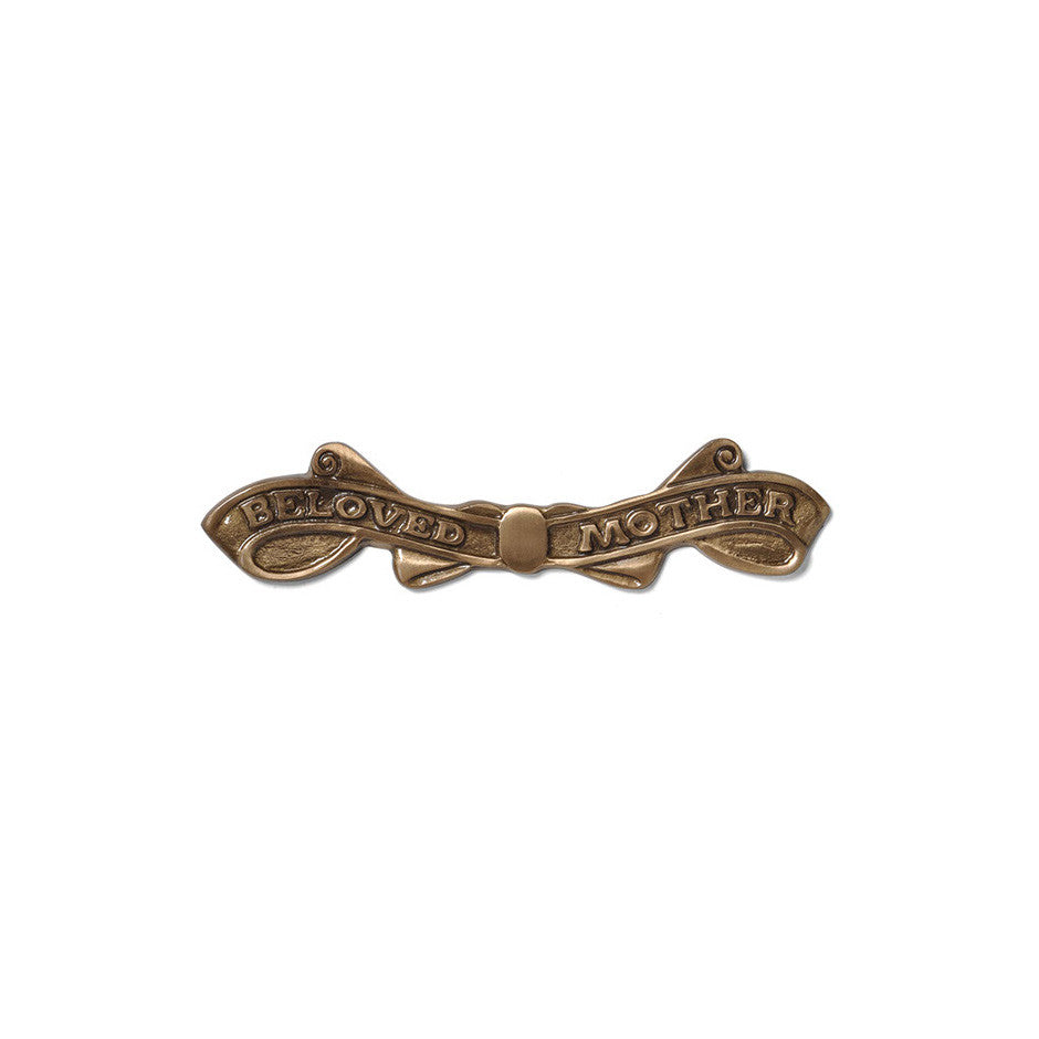 Scroll Emblem - Beloved Mother - Global Bronze