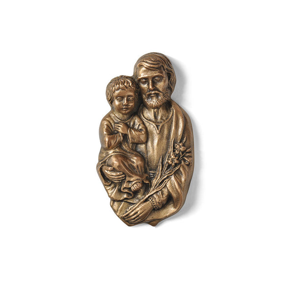 St. Joseph With Child Emblem - Global Bronze