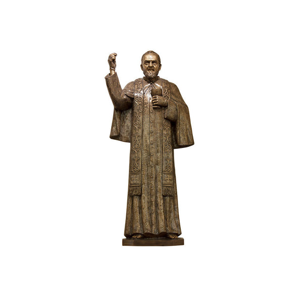 St. Padre Pio Holy Communion Relief - Global Bronze